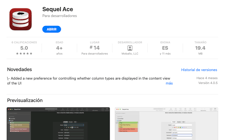 Imagen de Sequel Ace, la continuación de Sequel Pro